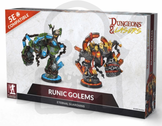 Dungeons & Lasers Runic Golems - 2 XXL-Miniaturen Für D&D & RPGs Dungeons & Lasers Runic Golems - 2 XXL-Miniaturen Für D&D & RPGs